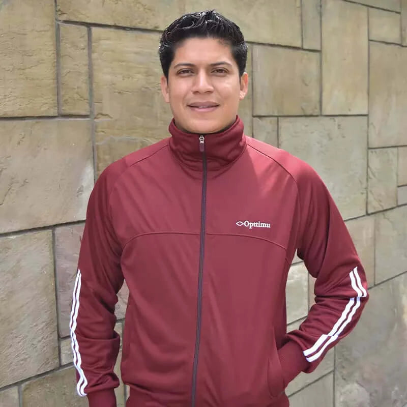 Buzo Conjunto Hombre Deportivo Opttimu Vino OPT
