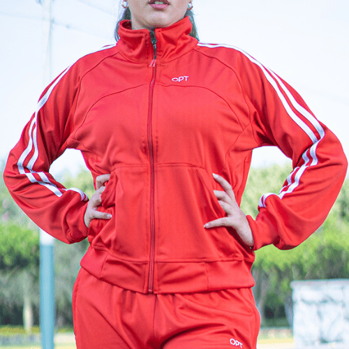 Casaca Mujer OPT CS13 Rojo / Blanco