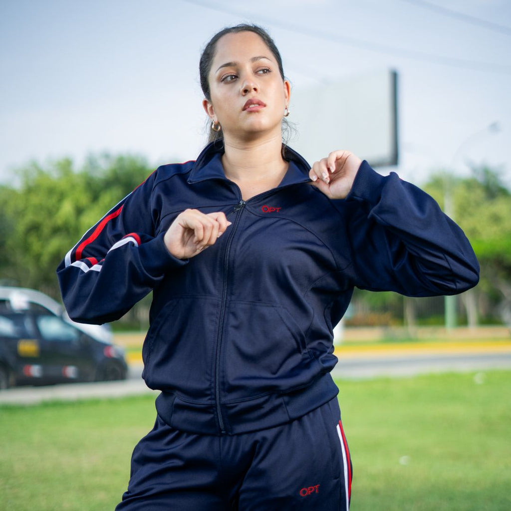 Buzo Conjunto Mujer Deportivo OPT OD123 Azul