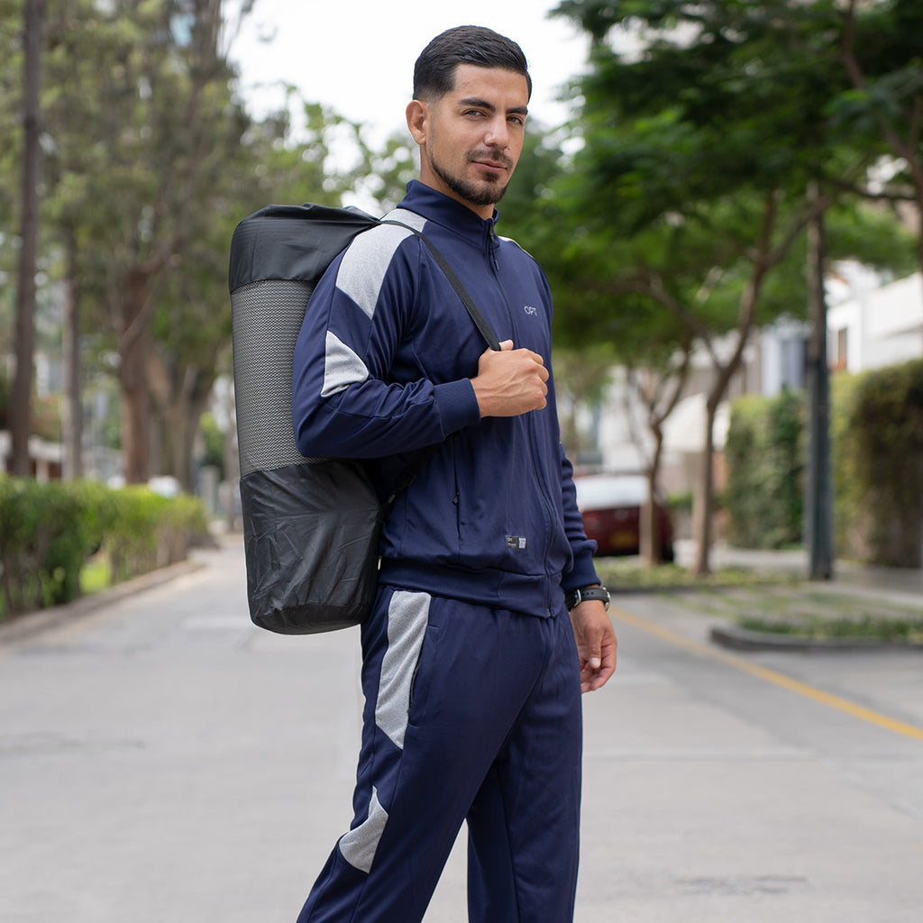 Buzo Conjunto Hombre Deportivo OPT OD116 Azul Gris