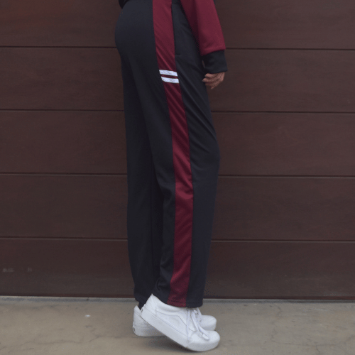 Pantalón Mujer OPT PS11 Negro Vino